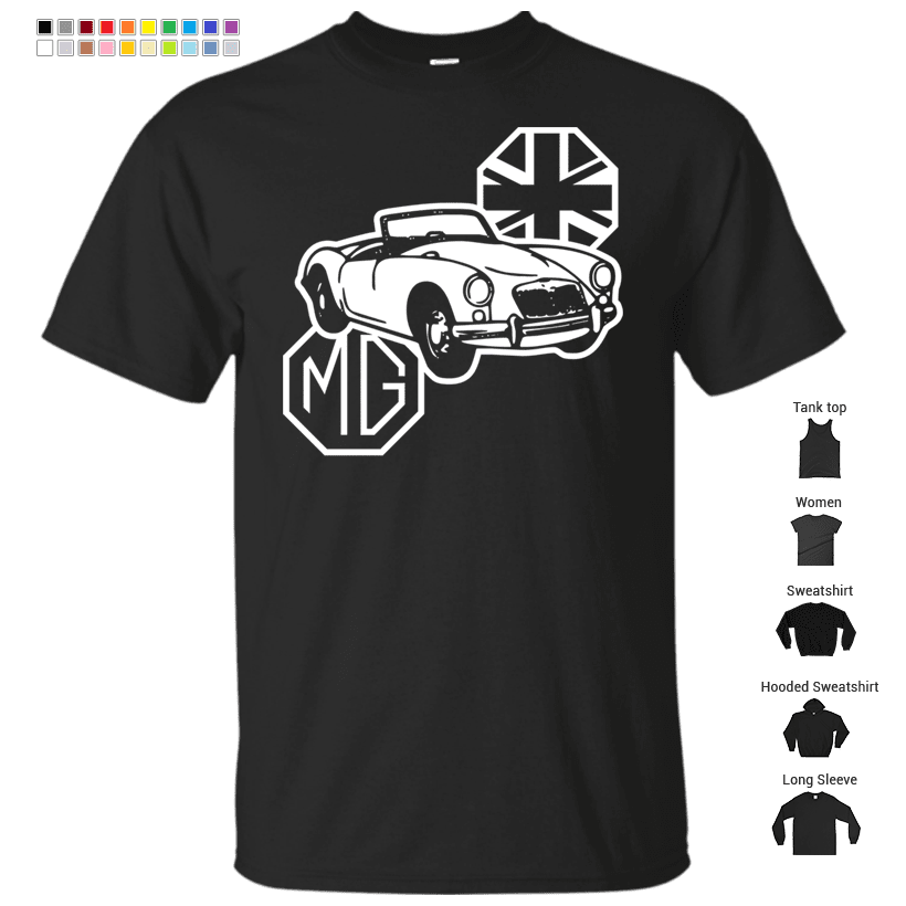 Mg Mga Classic British Sports Car T-Shirt – Store