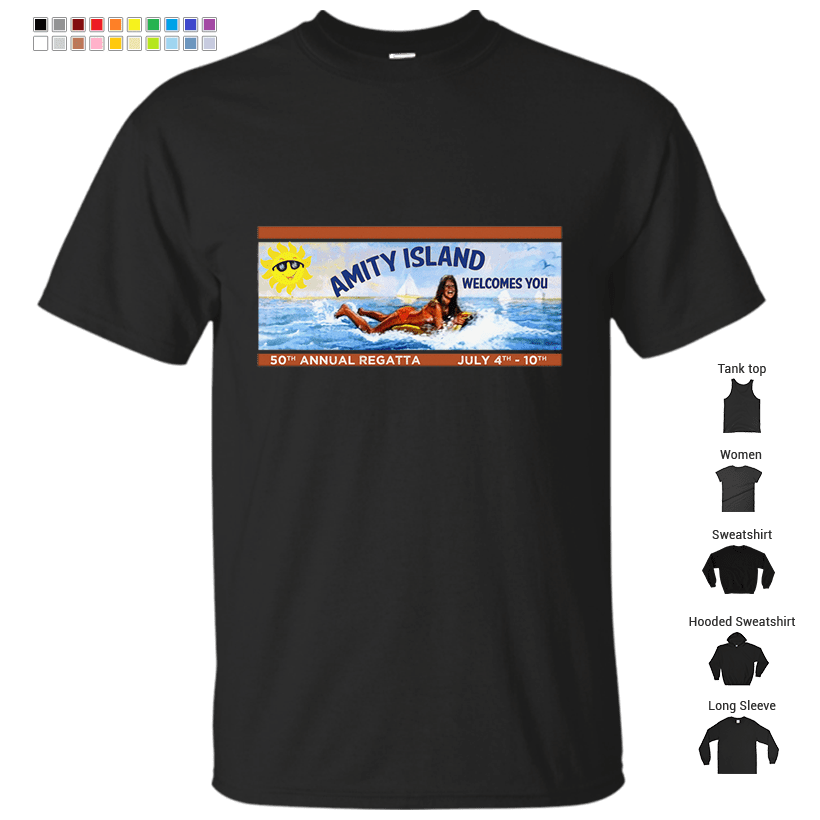 Amity Island Welcomes You Inspired By Jaws T Shirt Store