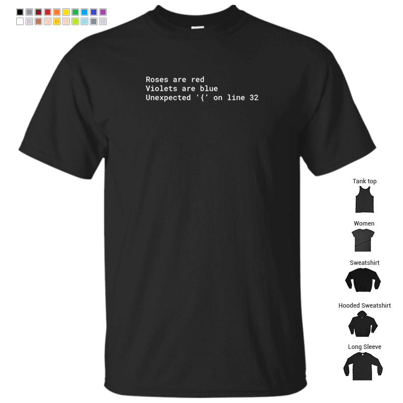 Syntax error poem T-Shirt – Store