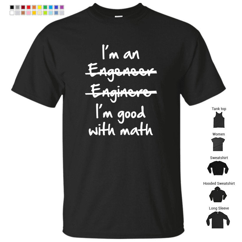 I'm Good With Math T-Shirt – Store